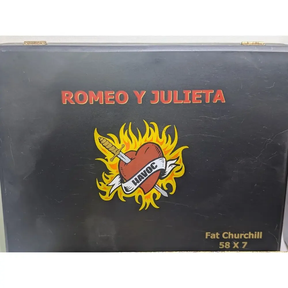 Lot of 4 Empty Wooden Cigar Boxes Romeo y Julieta Camacho Sancho Panza Tabak